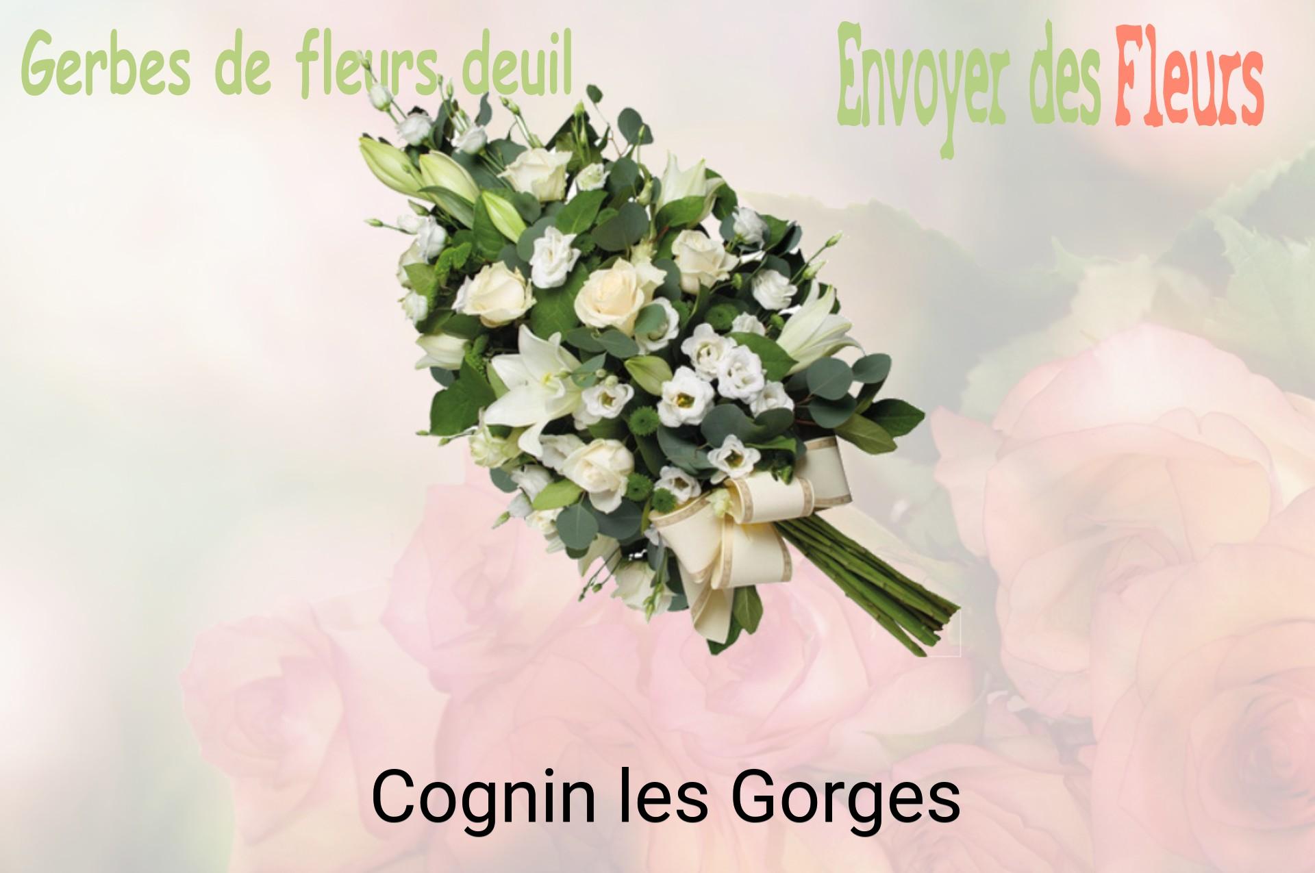 Gerbe de fleurs de deuil livrée à Cognin-les-Gorges